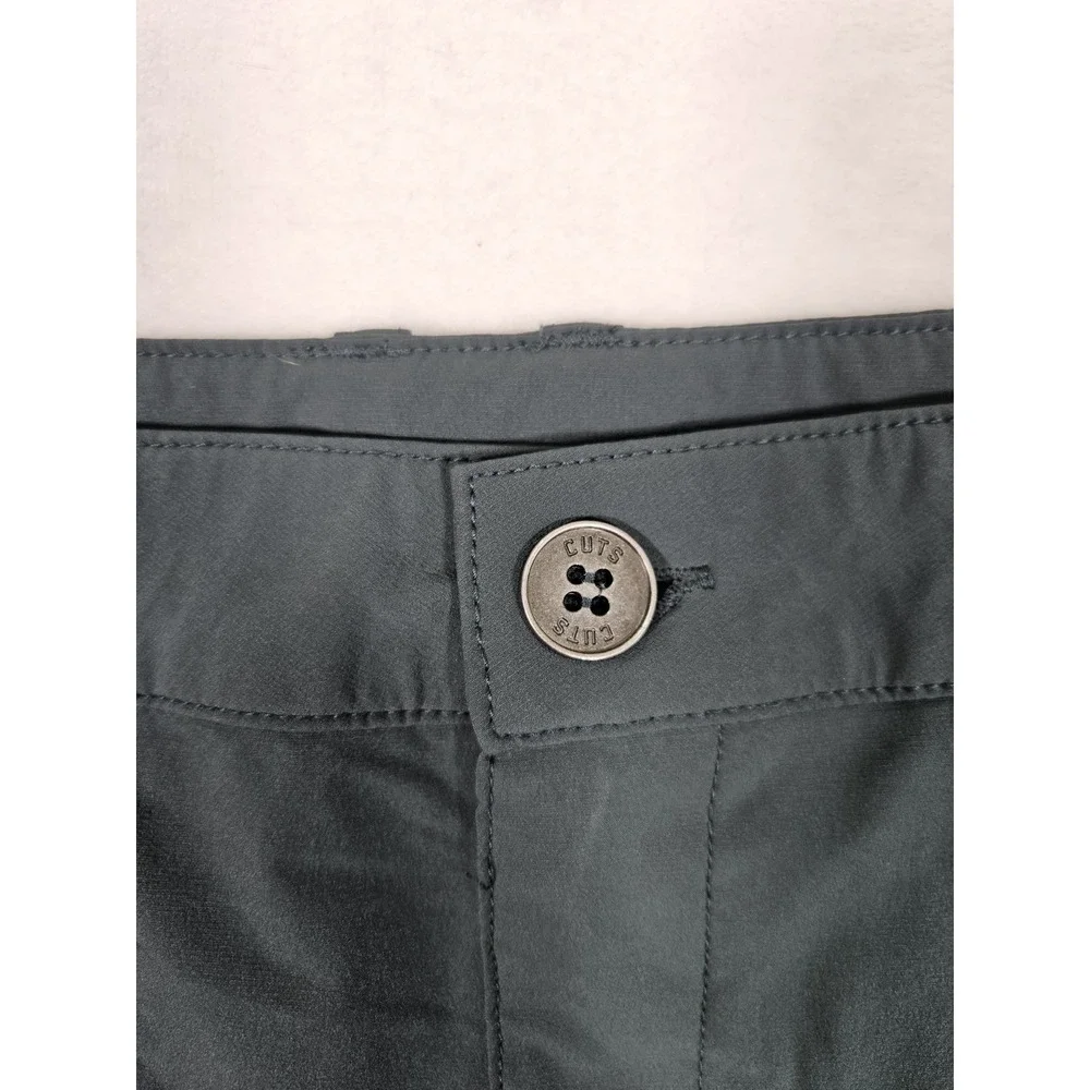 Cuts Shorts Mens‎ 34 Green AO Hybrid Quick Dry Slim Fit Chino Pockets - Picture 2 of 10